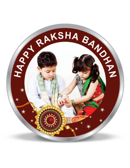 Precious Moments Personalised BIS Hallmarked Happy Raksha Bandhan Silv