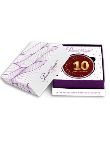 Precious Moments Personalised BIS Hallmarked Anniversary Silver Coin Of 10 Gram in 999 Purity / Fineness By ACPL