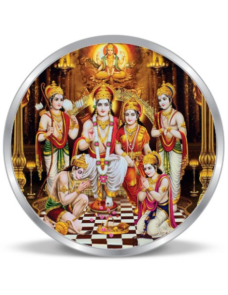 ACPL Color Ram Darbar BIS Hallmarked Silver Coin Of 20 Gram in 999 Purity / Fineness