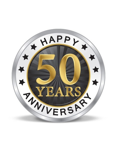 Precious Moments Color 50th Anniversary BIS Hallmarked Silver Coin Of