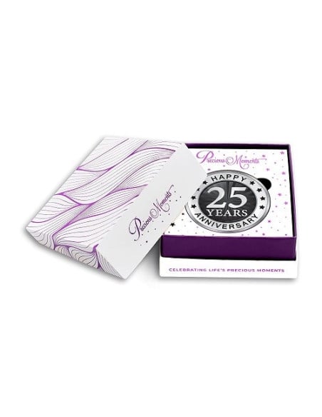 Precious Moments Color 25th Anniversary BIS Hallmarked Silver Coin Of
