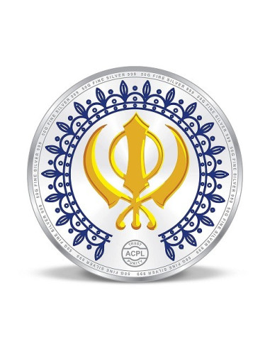 Precious Moments Color Guru Gobind Singh Ji BIS Hallmarked Silver Coin