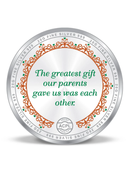 Precious Moments BIS Hallmarked Happy Raksha Bandhan Silver Coin Of 10