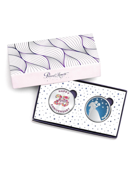 Precious Moments Color Anniversary BIS Hallmarked Silver Coin Of [10 Grams X 2 ] in 999 Purity / Fineness COMBO SET