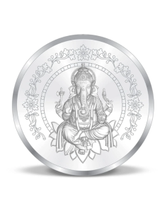 Precious Moments Ganesh BIS Hallmarked Silver Coin Of 10 Gram in 999 Purity / Fineness by ACPL