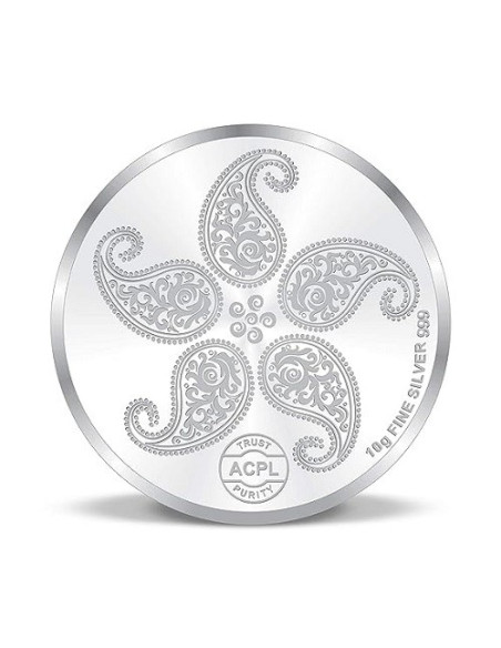 Precious Moments Color Radha Krishna & Peacock BIS Hallmarked Silver Coin Of [10 Grams X 2 ] in 999 Purity / Fineness COMBO SET