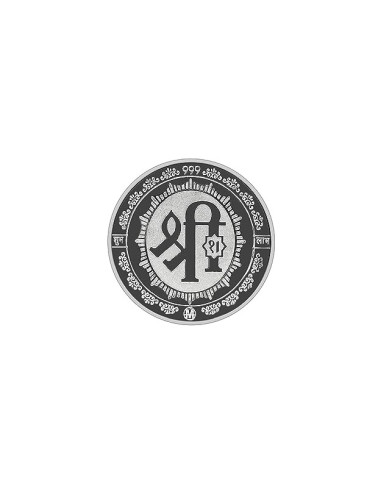 Fortune Forever Lakshmi Ganesh Silver Coin of 10 gm in 999 Purity/Fineness