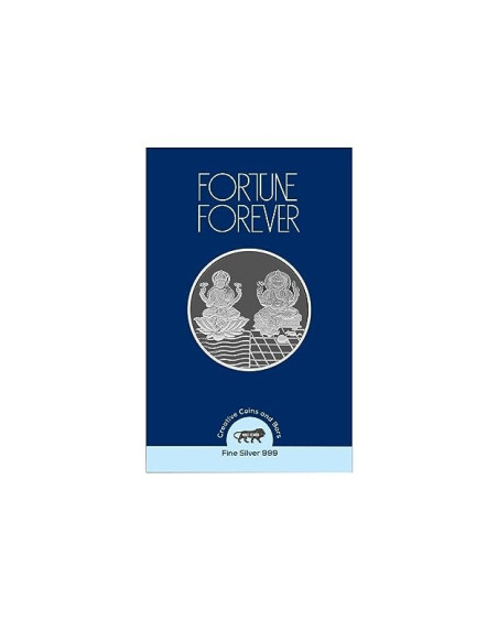 Fortune Forever Lakshmi Ganesh Silver Coin of 10 gm in 999 Purity/Fineness