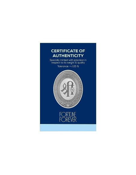 Fortune Forever Oval Lakshmi Silver Coin of 10 gm in 999 Purity/Fineness