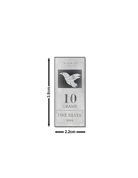 Fortune Forever Silver Bar of 10 gm in 999 Purity/Fineness