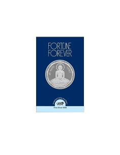 Fortune Forever Mahavir Ji Silver Coin of 10 gm in 999 Purity/Fineness