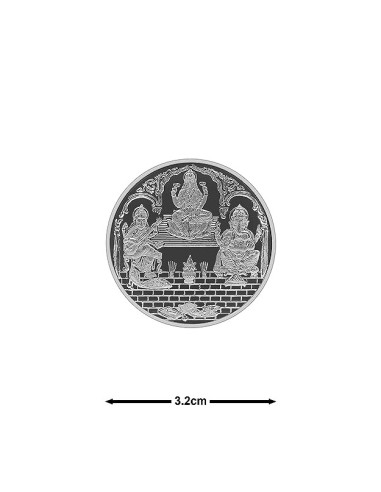 Fortune Forever Trimurti Silver Coin of 10 gm in 999 Purity/Fineness