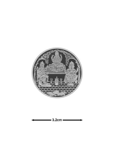 Fortune Forever Trimurti Silver Coin of 10 gm in 999 Purity/Fineness