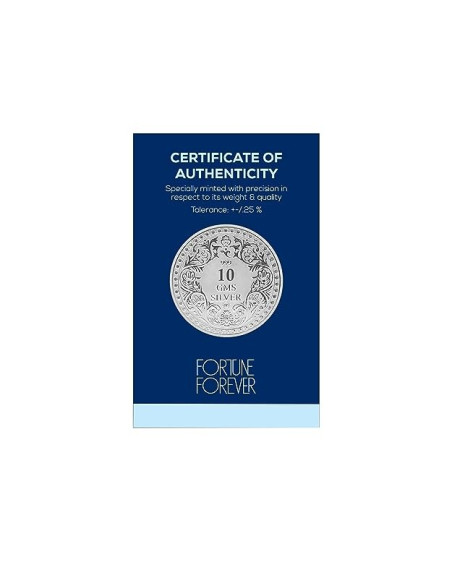 Fortune Forever Victoria Queen Silver Coin of 10 gm in 999 Purity/Fineness
