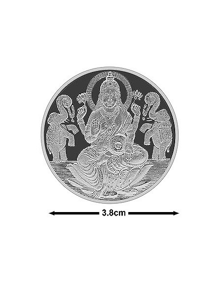 Fortune Forever Lakshmi Silver Coin of 20 gm in 999 Purity/Fineness