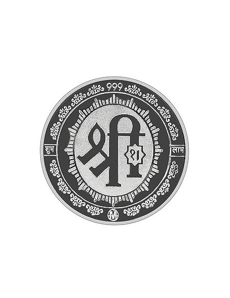 Fortune Forever Lakshmi Silver Coin of 50 gm in 999 Purity/Fineness