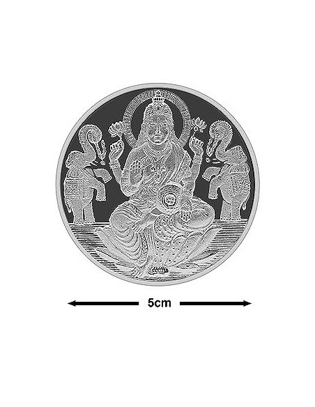 Fortune Forever Lakshmi Silver Coin of 50 gm in 999 Purity/Fineness