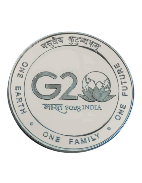 India Govt. G20 India 2023 One Earth One Family One Future Com coin