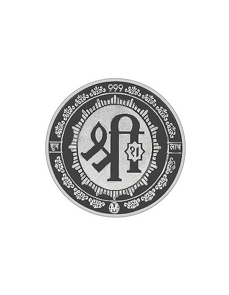 Fortune Forever Lakshmi Ganesh Silver Coin of 20 gm in 999 Purity/Fineness