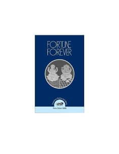 Fortune Forever Lakshmi Ganesh Silver Coin of 5gm in 999 Purity/Fineness