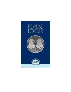 Fortune Forever Lakshmi Ganesh Silver Coin of 5gm in 999 Purity/Fineness
