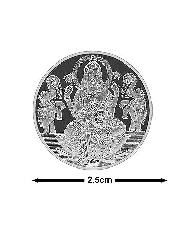 Fortune Forever Lakshmi Silver Coin of 5 gm in 999 Purity/Fineness