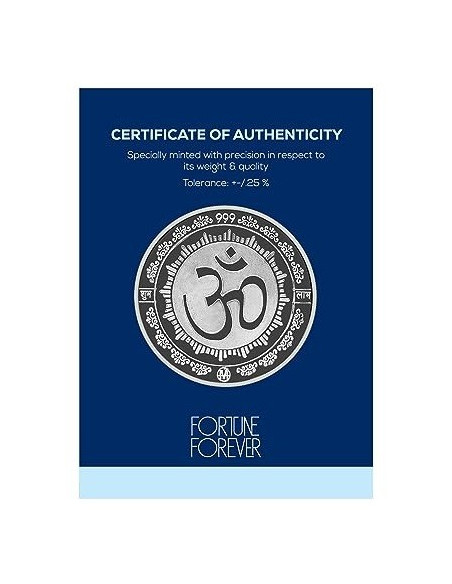 Fortune Forever Ganesh Silver Coin of 10 gm in 999 Purity/Fineness