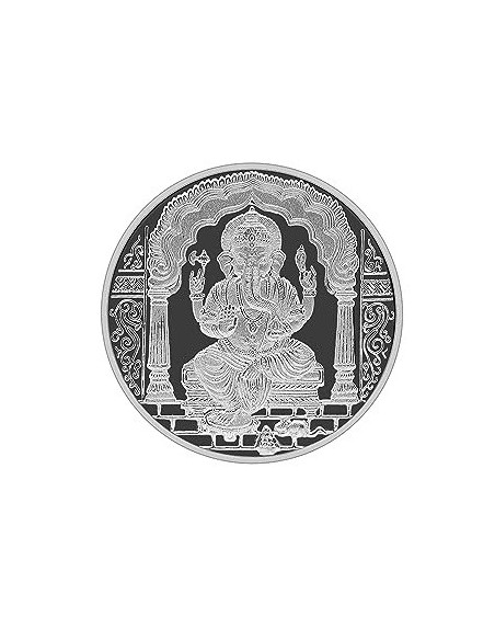 Fortune Forever Ganesh Silver Coin of 10 gm in 999 Purity/Fineness