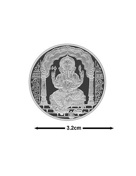 Fortune Forever Ganesh Silver Coin of 10 gm in 999 Purity/Fineness