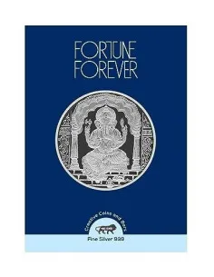 Fortune Forever Ganesh Silver Coin of 5 gm in 999 Purity/Fineness