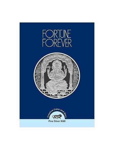 Fortune Forever Ganesh Silver Coin of 5 gm in 999 Purity/Fineness