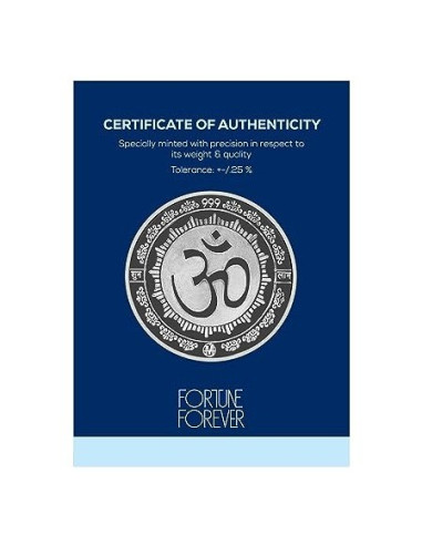 Fortune Forever Ganesh Silver Coin of 5 gm in 999 Purity/Fineness