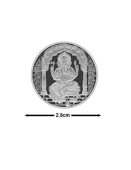 Fortune Forever Ganesh Silver Coin of 5 gm in 999 Purity/Fineness