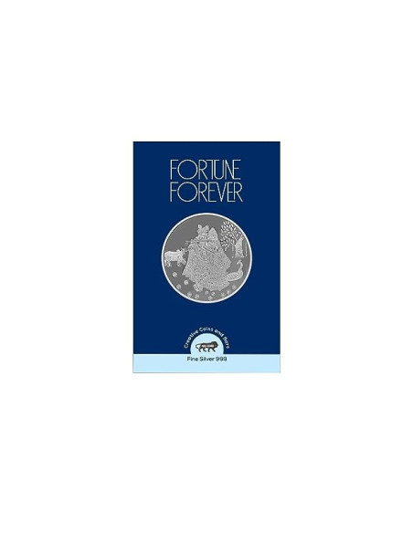 Fortune Forever Radha Krishna Silver Coin of 20 gm in 999 Purity/Fineness
