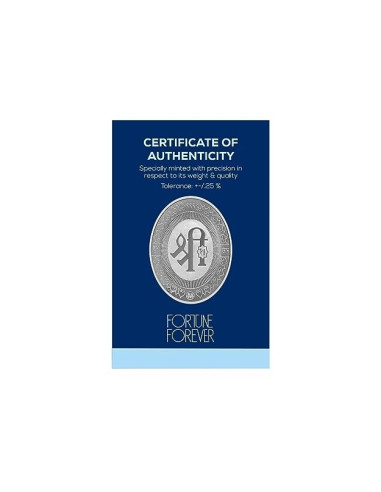 Fortune Forever Oval Lakshmi Silver Coin of 20 gm in 999 Purity/Fineness Design as per availability