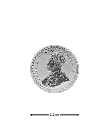 Fortune Forever George King Silver Coin of 5 gm in 999 Purity/Fineness
