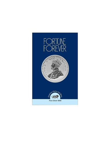 Fortune Forever George King Silver Coin of 5 gm in 999 Purity/Fineness