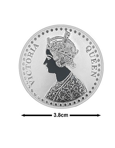 Fortune Forever Victoria Queen Silver Coin of 20 gm in 999 Purity/Fineness