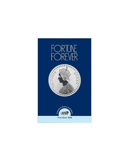 Fortune Forever Victoria Queen Silver Coin of 50 gm in 999 Purity/Fineness