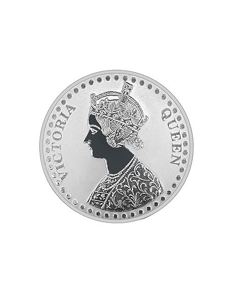 Fortune Forever Victoria Queen Silver Coin of 50 gm in 999 Purity/Fineness