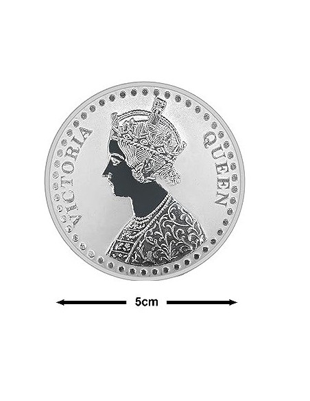 Fortune Forever Victoria Queen Silver Coin of 50 gm in 999 Purity/Fineness