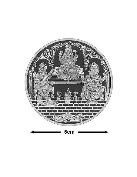 Fortune Forever Trimurti Silver Coin of 50 gm in 999 Purity/Fineness