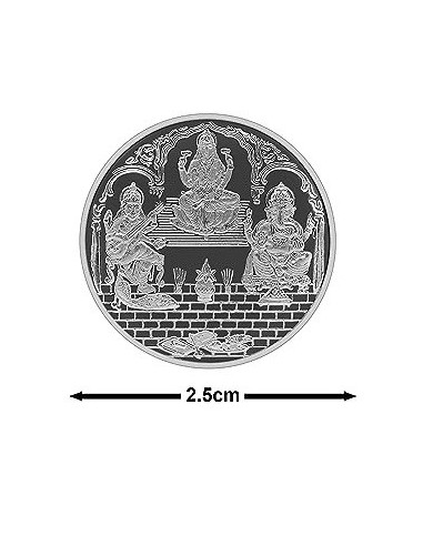 Fortune Forever Trimurti Silver Coin of 5 gm in 999 Purity/Fineness