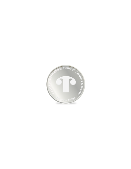 Tribhovandas Bhimji Zaveri & Sons Sai Baba Silver Coin of 20 Grams in 999 Purity Fineness