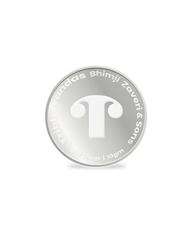 Tribhovandas Bhimji Zaveri & Sons Silver Coin of 10 Grams in 999 Purity Fineness