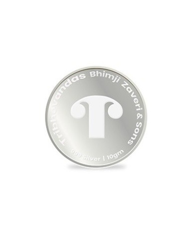 Tribhovandas Bhimji Zaveri & Sons Silver Coin of 10 Grams in 999 Purity Fineness
