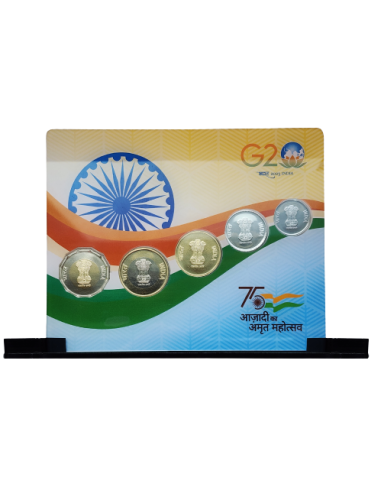 India Govt. Mint 75 Years AKAM  Coins Set
