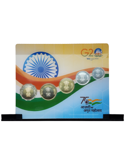 India Govt. Mint 75 Years AKAM  Coins Set