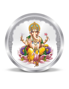 Precious Moments  Ganesh Silver Coin Of 20 Gram in 999 Purity