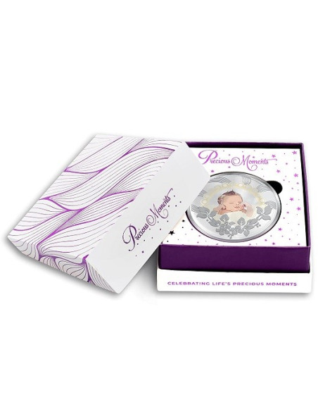ACPL Color New Born Baby BIS Hallmarked Silver Coin Of 20 Gram in 999 Purity / Fineness